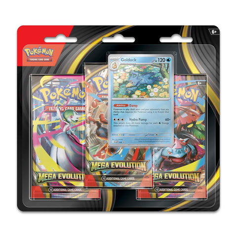 Pokemon TCG Mega Evolution 3 Booster Packs & Golduck Promo Card