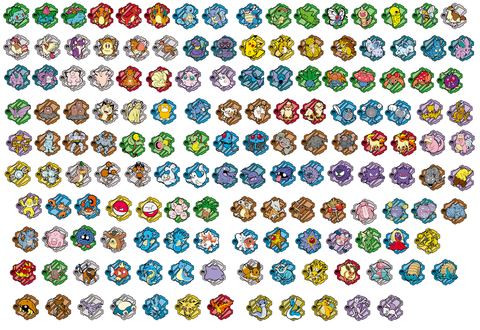 Pokemon TCG Simplified Chinese 151 Puzzle Fridge Magnet Set [BLIND BOX]